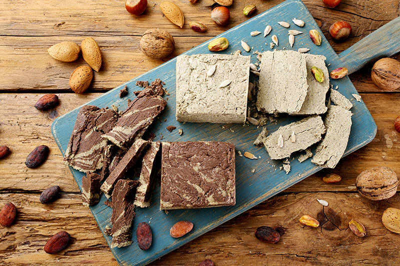 řecká chalva a tahini